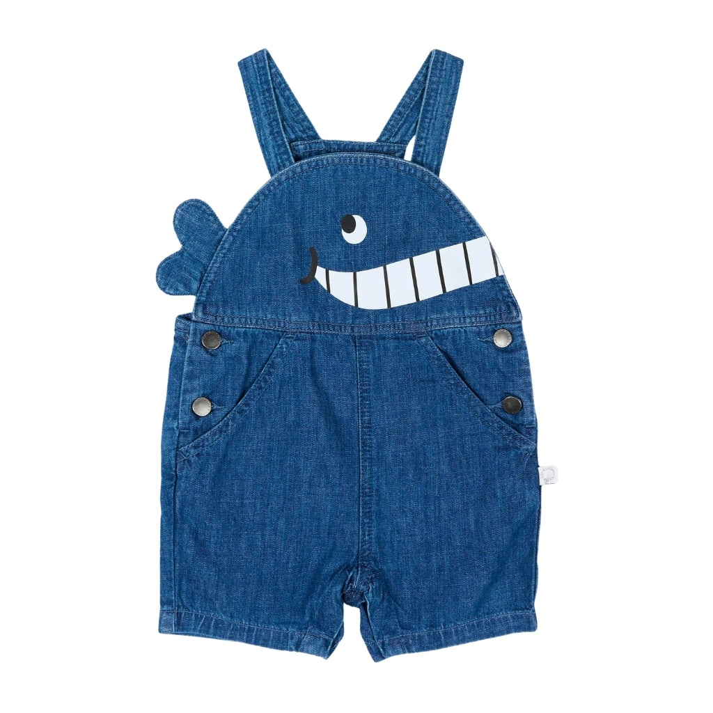 Stella McCartney Kids Whale Denim Dungaree