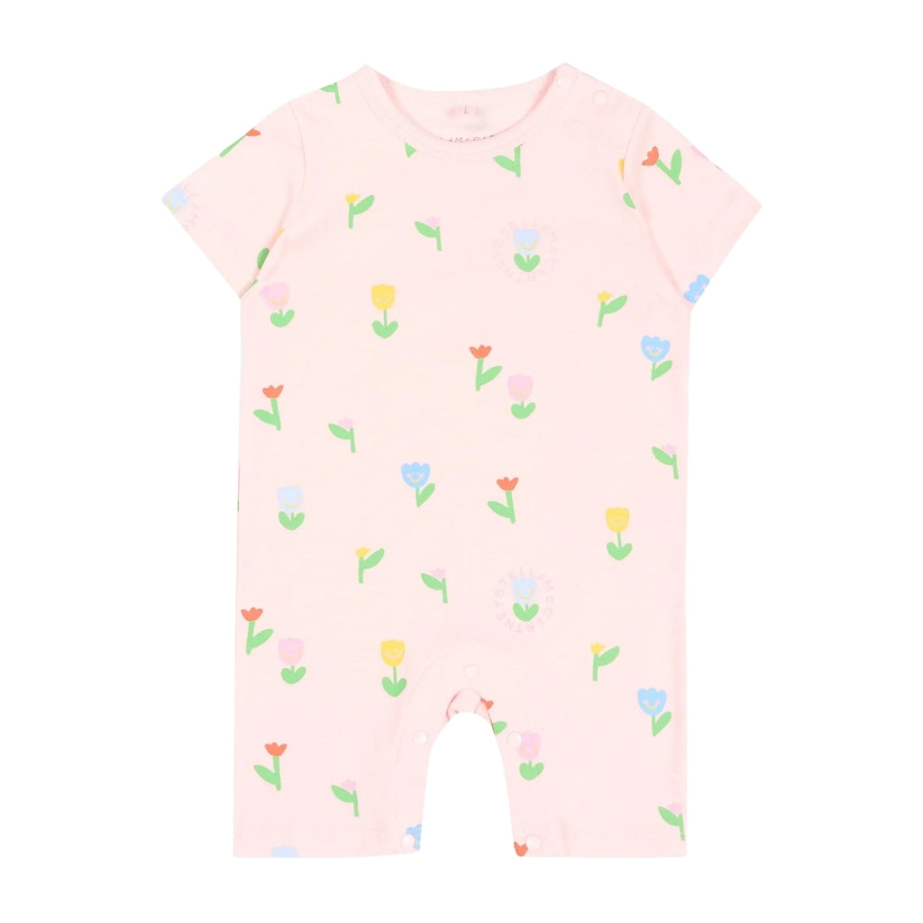 Stella McCartney Kids Flower Romper And Bib Set