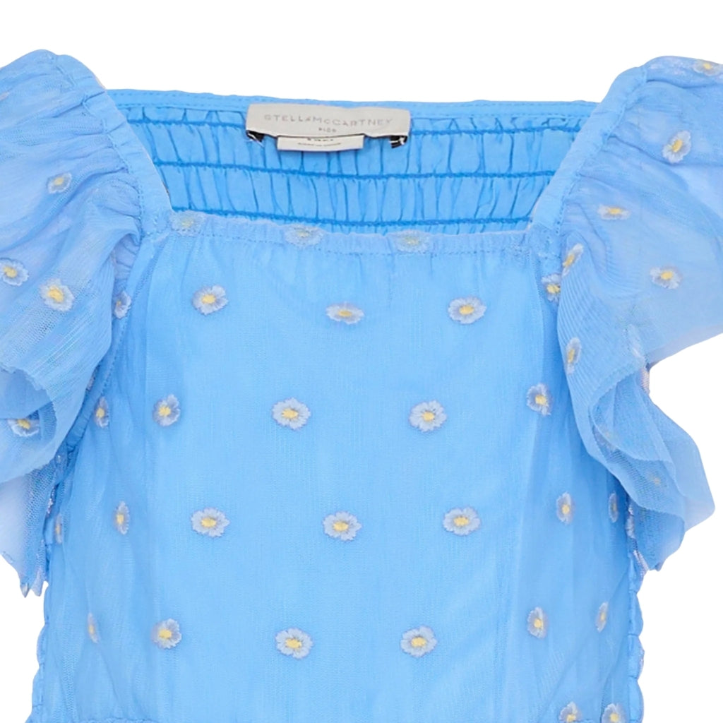 Stella McCartney Kids Embroidered Tulle Dress
