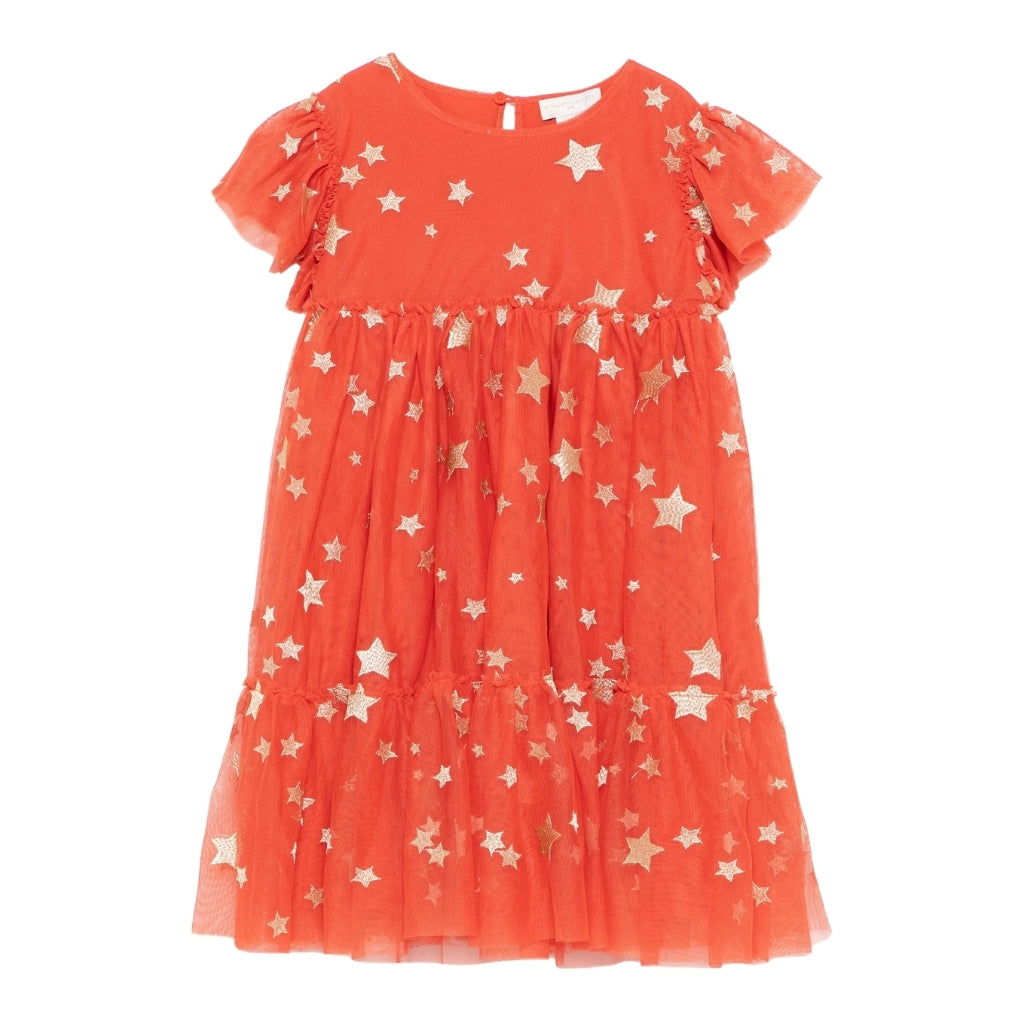 Stella McCartney Kids Tulle Ditsy Stars Embroidered
