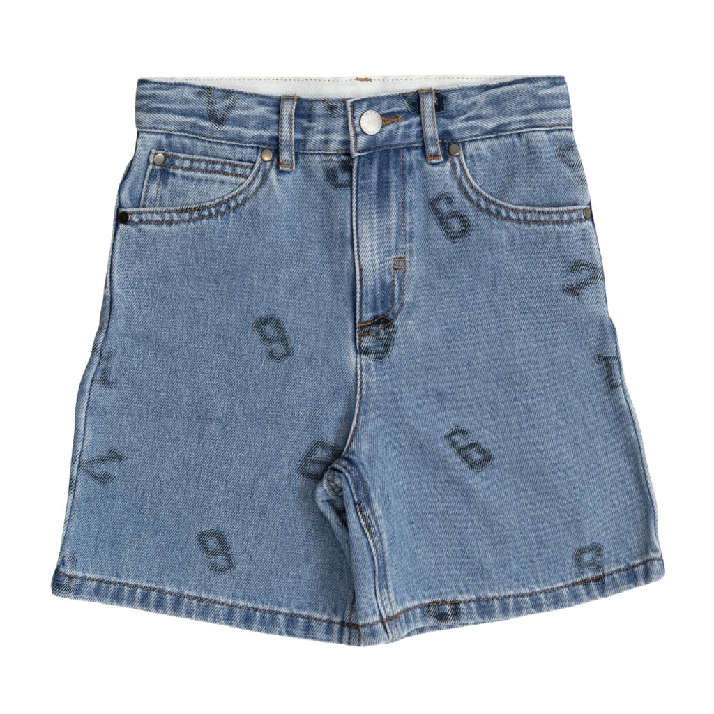 Stella McCartney Kids Numbers Denim Shorts