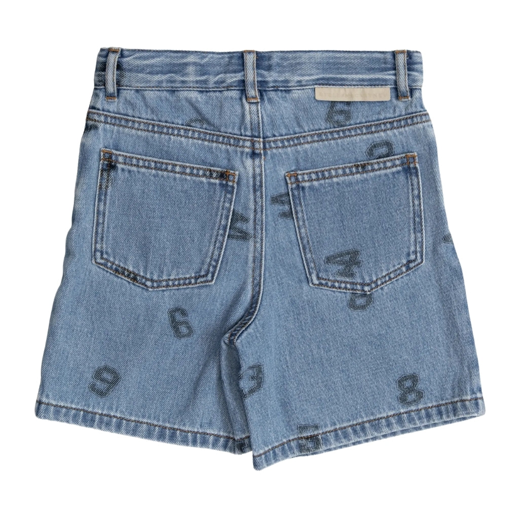 Stella McCartney Kids Numbers Denim Shorts