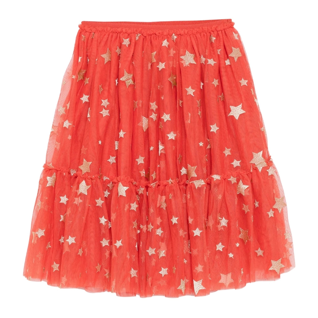 Stella McCartney Kids Tulle Ditsy Stars Embroidered
