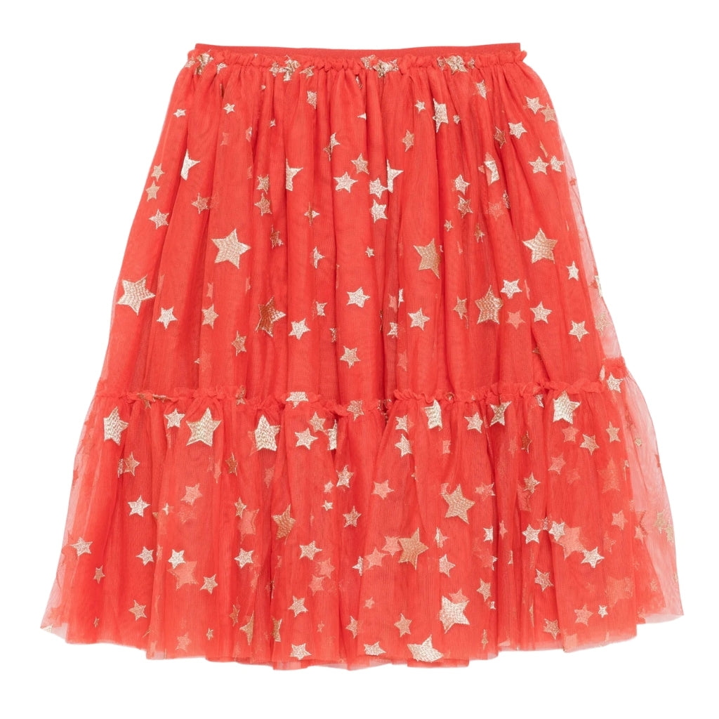 Stella McCartney Kids Tulle Ditsy Stars Embroidered