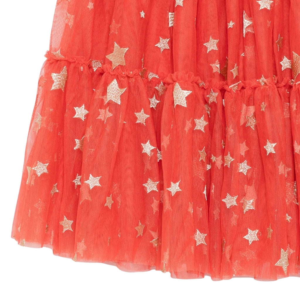 Stella McCartney Kids Tulle Ditsy Stars Embroidered