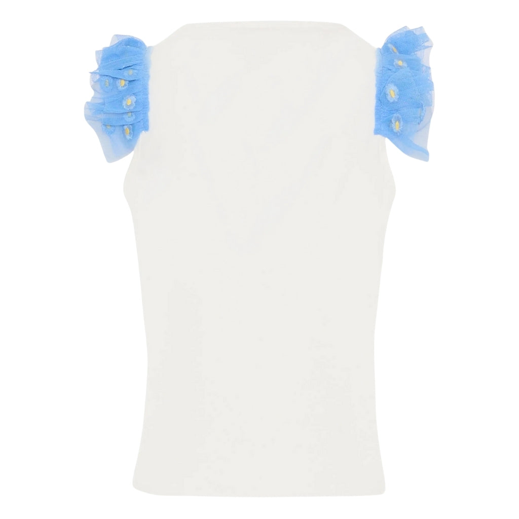 Stella McCartney Kids Embroidered Tulle Top