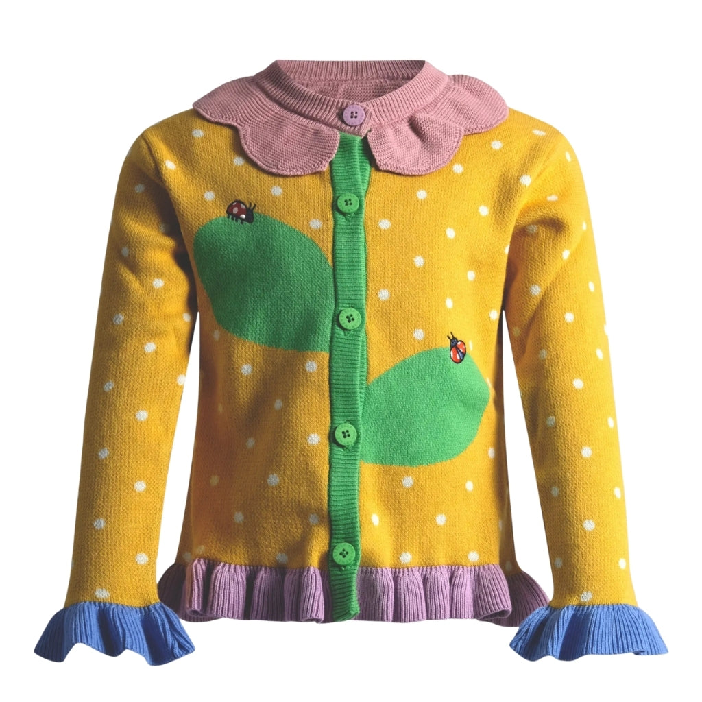 Stella McCartney Kids Flower Knit Cardigan
