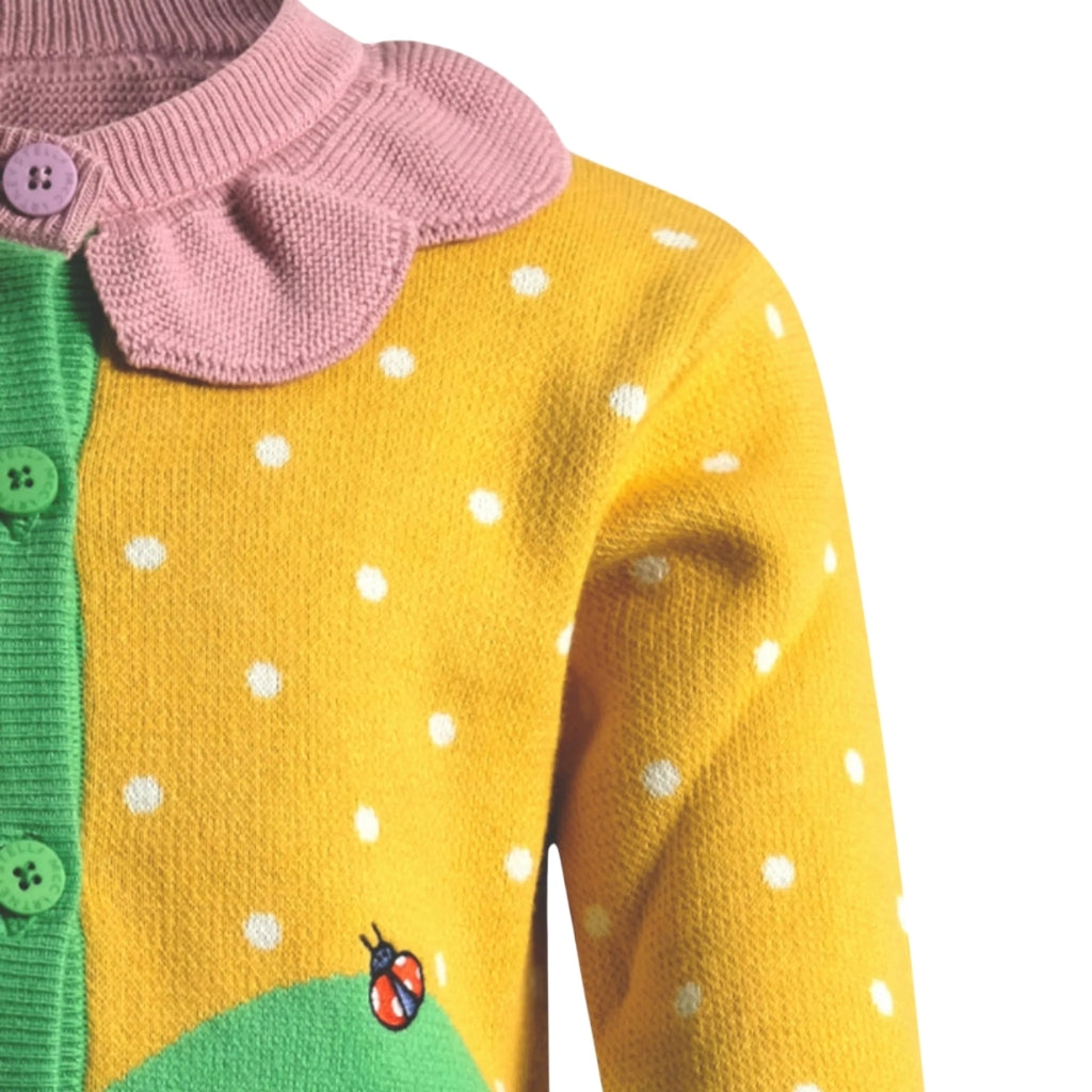 Stella McCartney Kids Flower Knit Cardigan