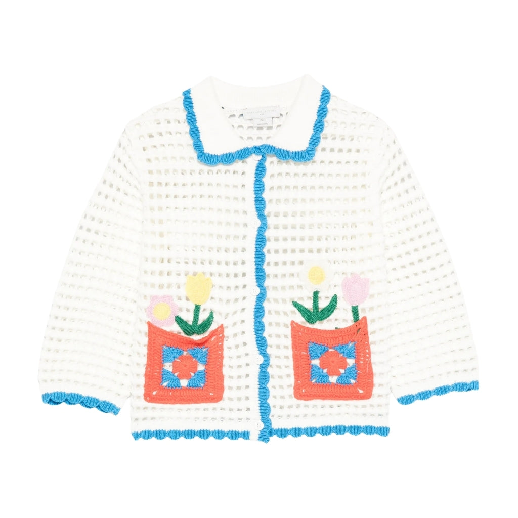 Stella McCartney Kids Flowers Knit Cardigan