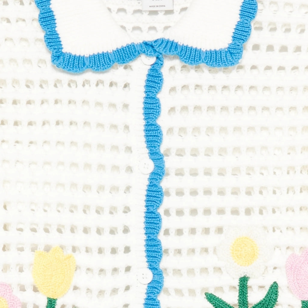 Stella McCartney Kids Flowers Knit Cardigan
