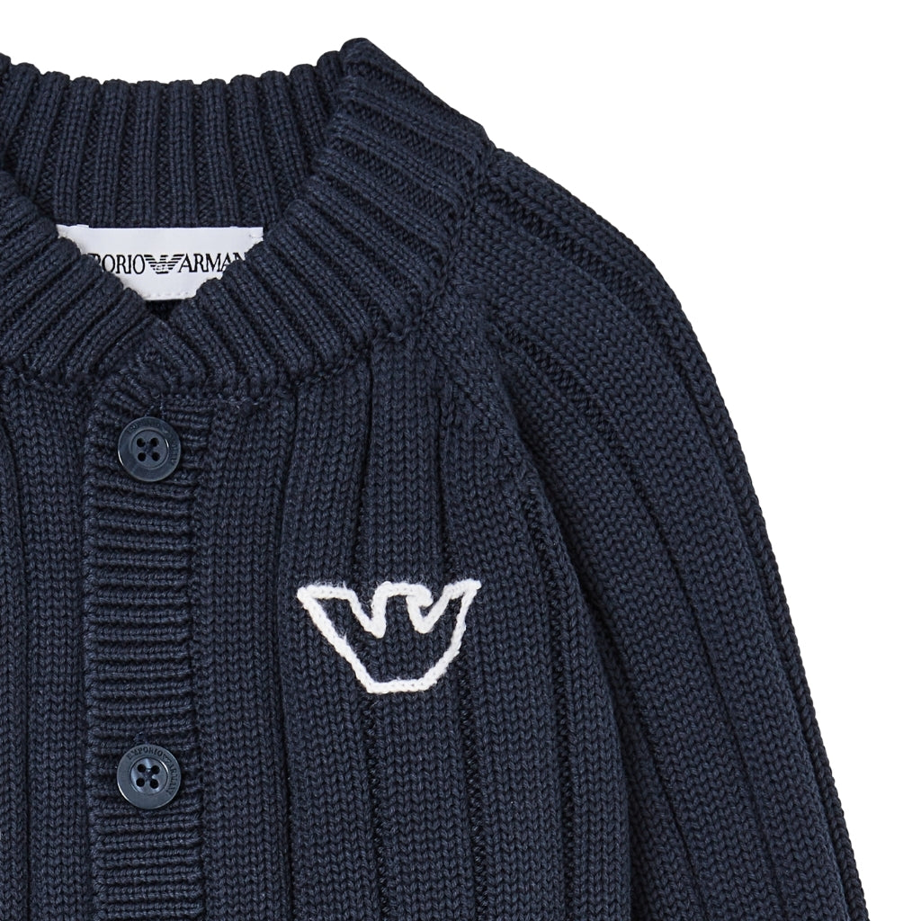 Emporio Armani Junior Striped Cardigan