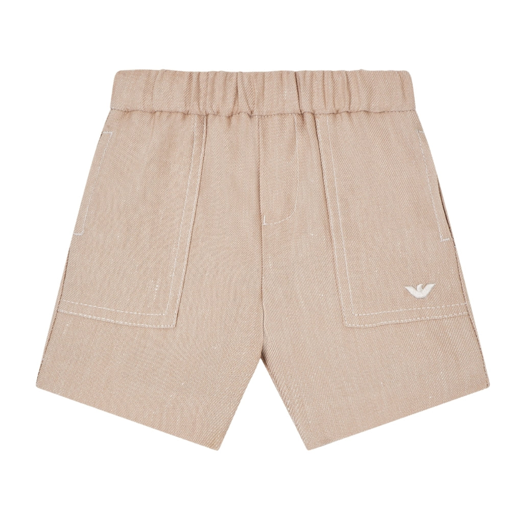 Emporio Armani Junior Linen Shorts