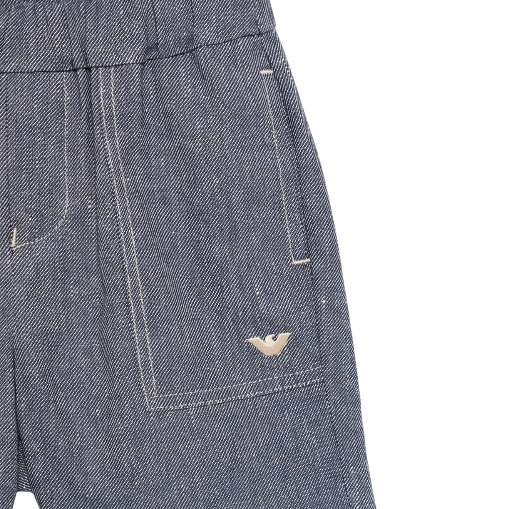 Emporio Armani Junior Linen Shorts