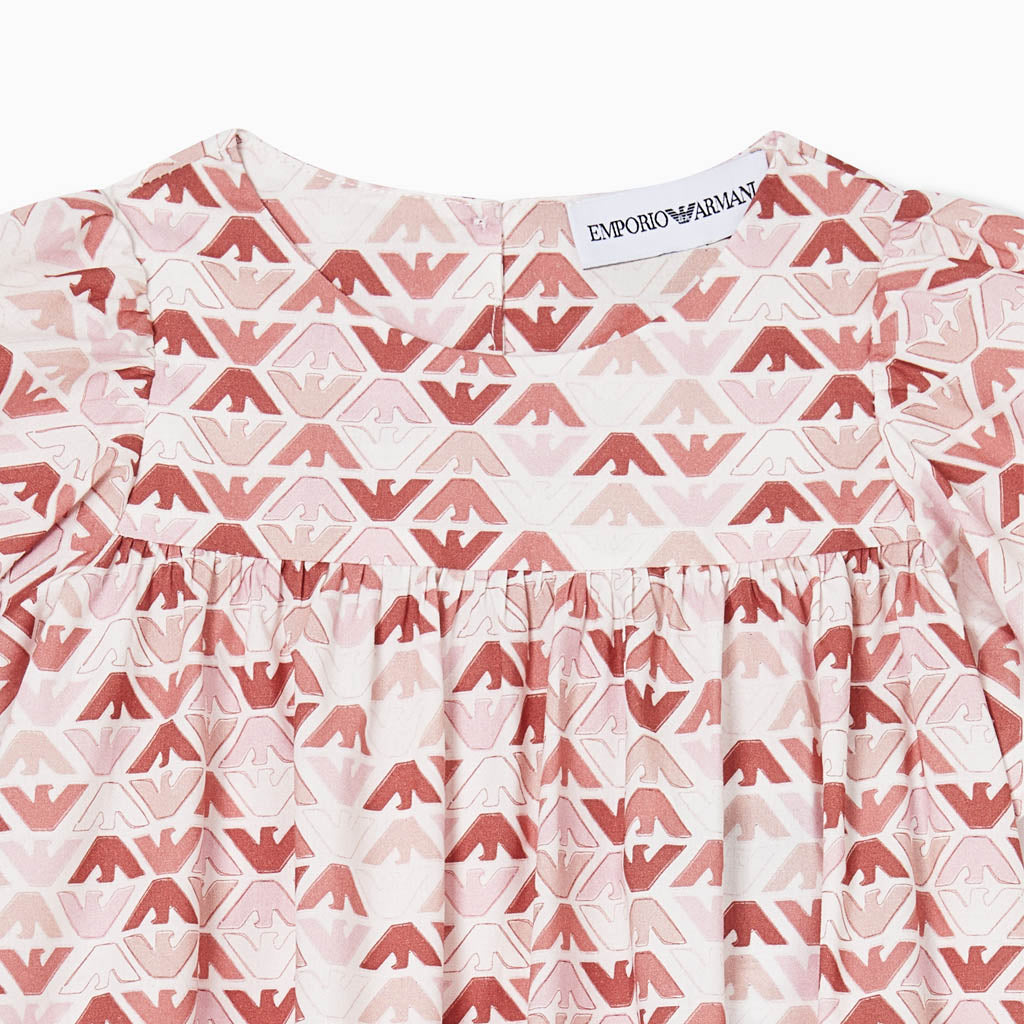 Emporio Armani Junior Eagle Print Dress
