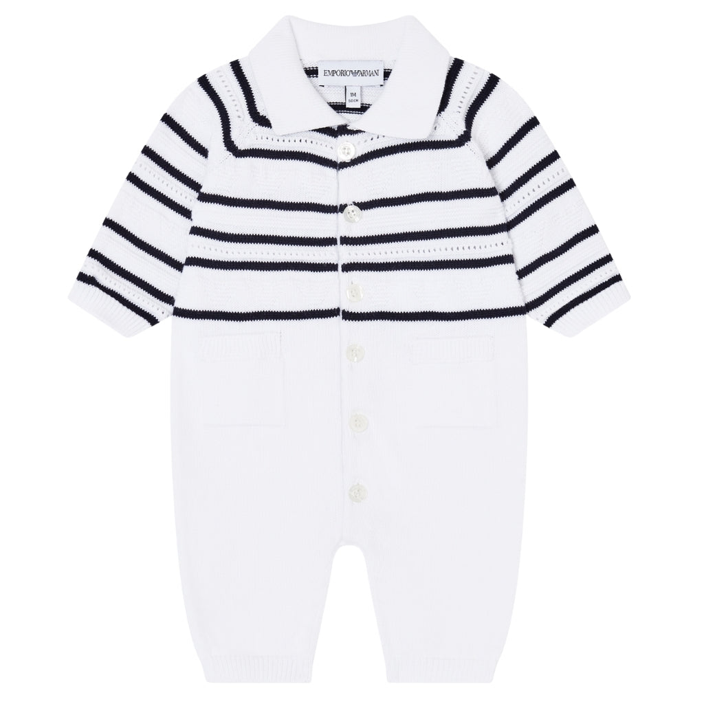 Emporio Armani Junior Striped Jumpsuit