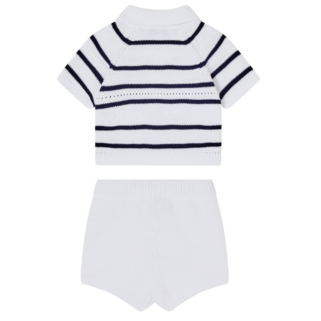 Emporio Armani Junior Set Of Polo Shirt And Shorts