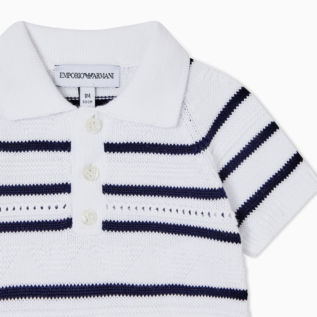 Emporio Armani Junior Set Of Polo Shirt And Shorts