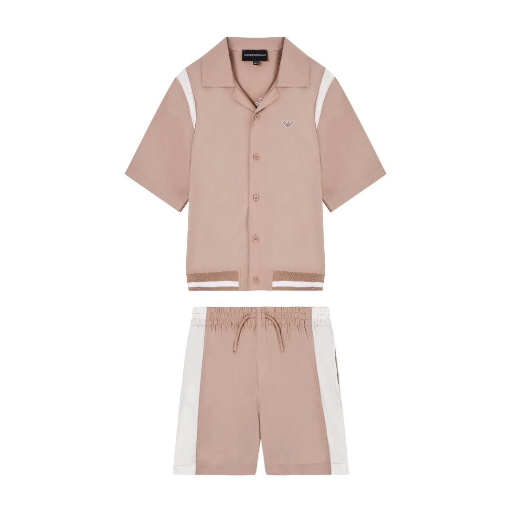 Emporio Armani Junior Shirt And Shorts Set