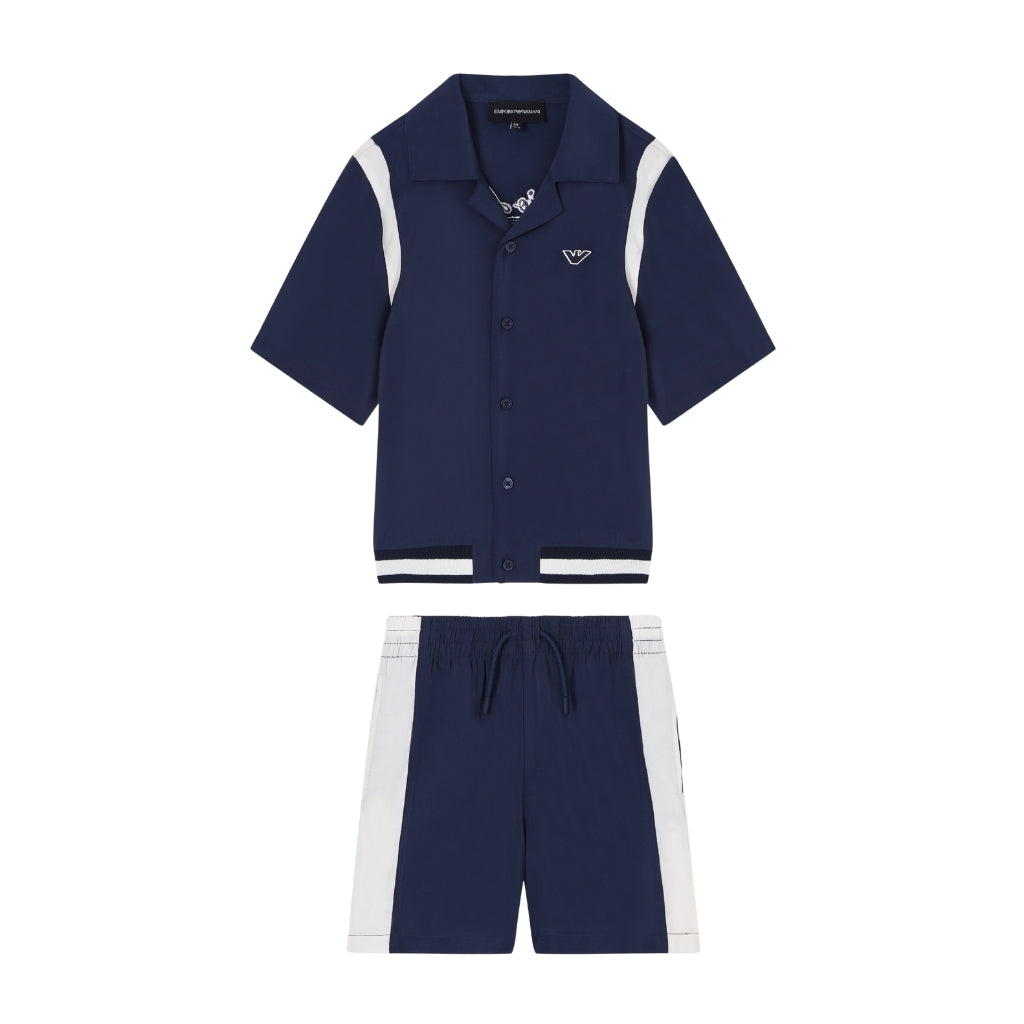 Emporio Armani Junior Shirt And Shorts Set