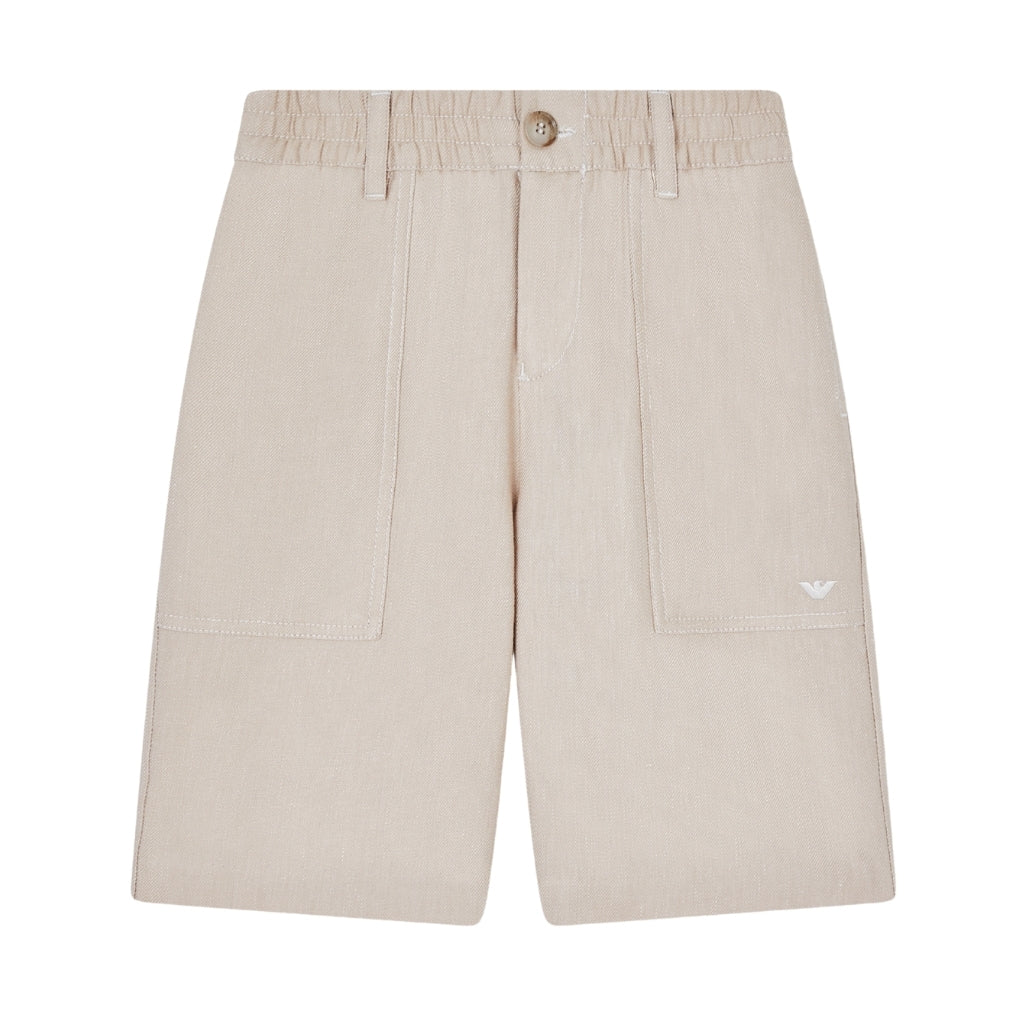 Emporio Armani Junior Linen Shorts