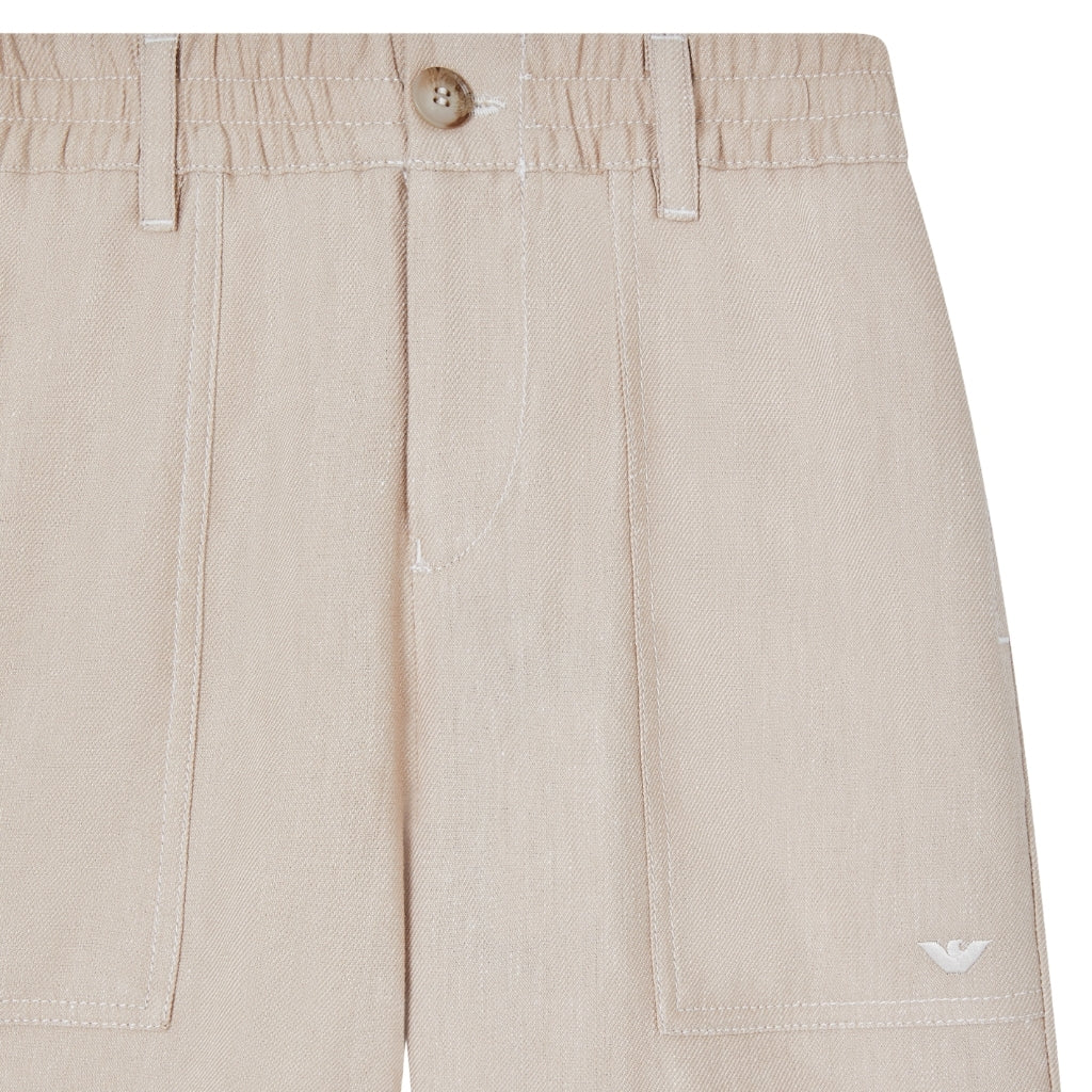 Emporio Armani Junior Linen Shorts
