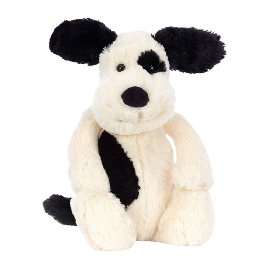 Jellycat Bashful Black & Cream Puppy Original (Medium)