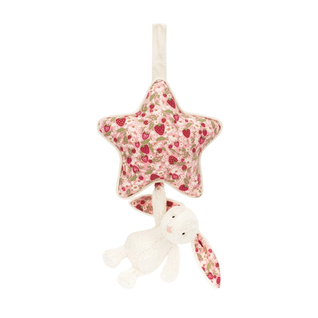 Jellycat Blossom Cream Bunny 'Berry' Musical Pull