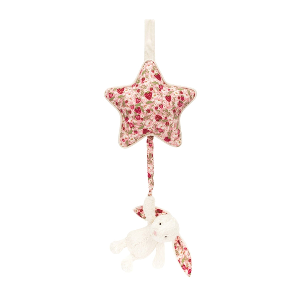 Jellycat Blossom Cream Bunny 'Berry' Musical Pull