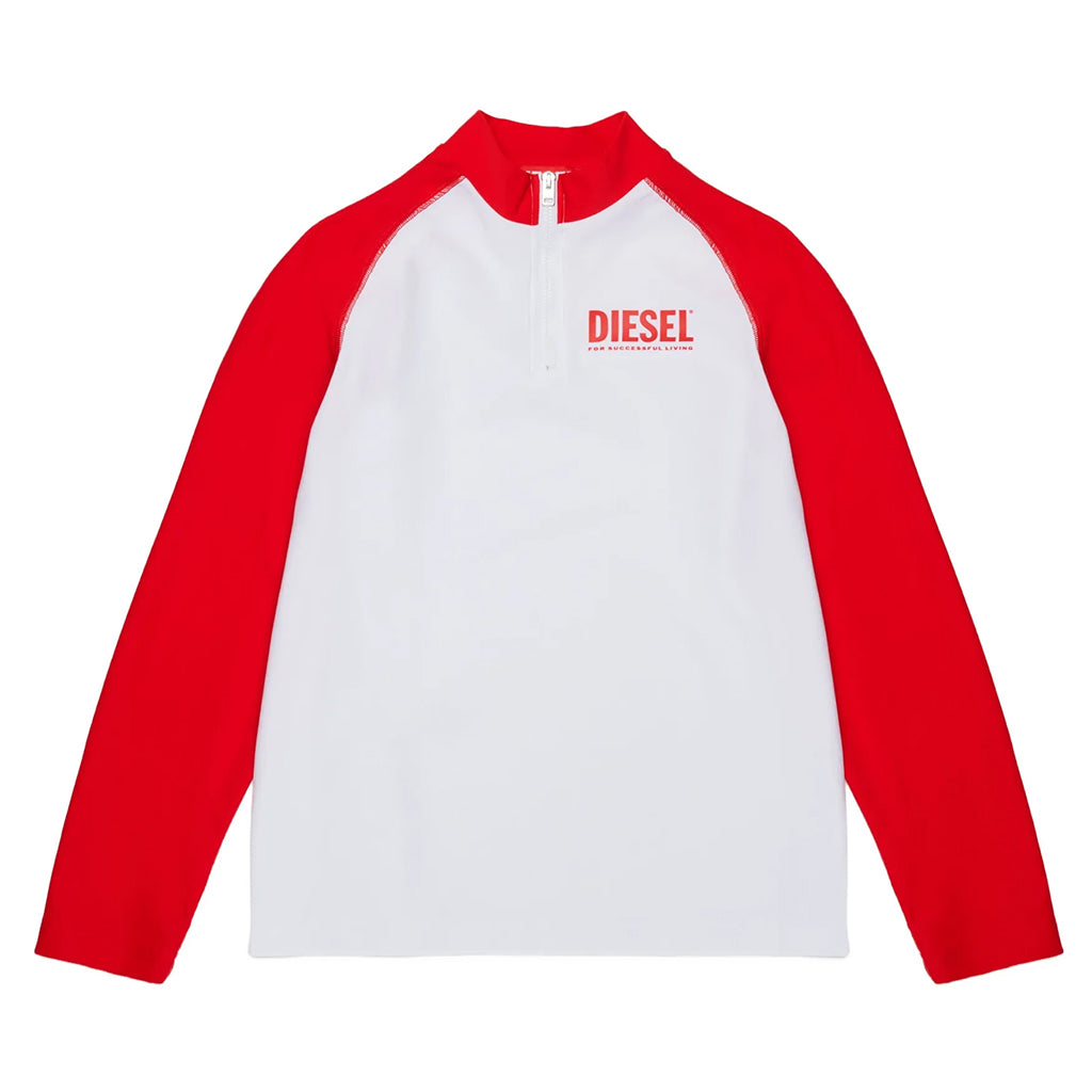 Diesel Kids Half Zip Up Rashguard