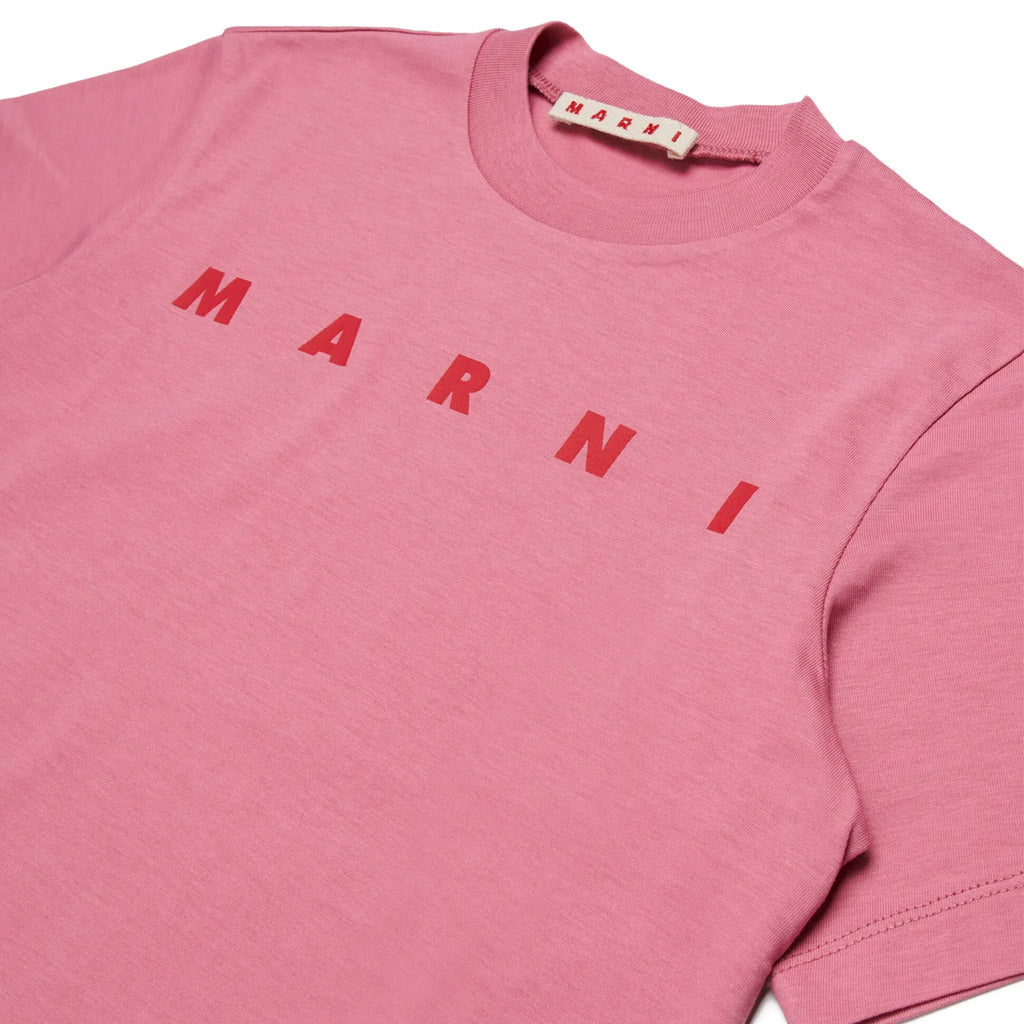 Marni Kids Logo Print Short Sleeve T-Shirt
