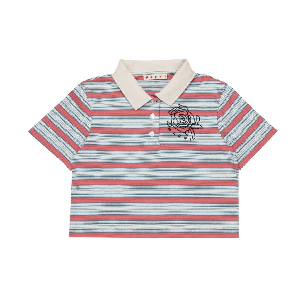 Marni Kids Striped Polo Shirt