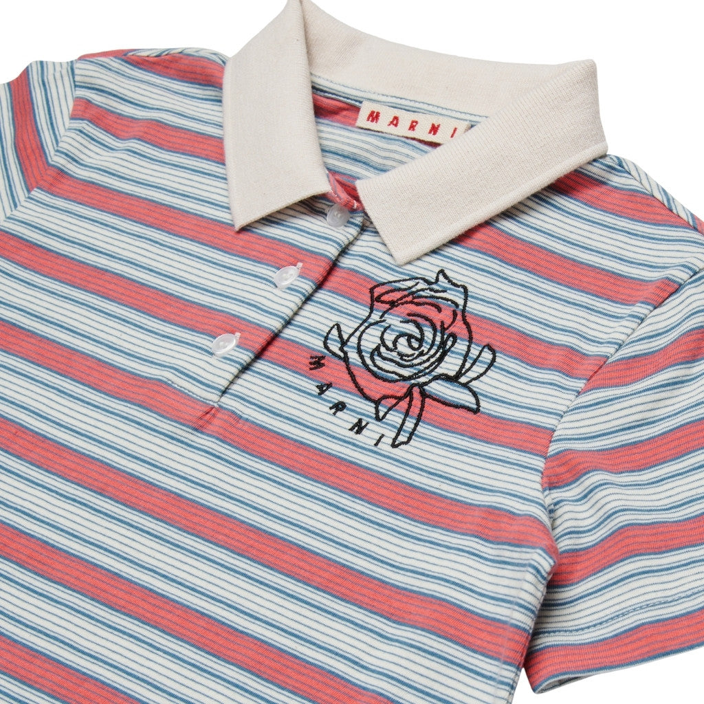 Marni Kids Striped Polo Shirt