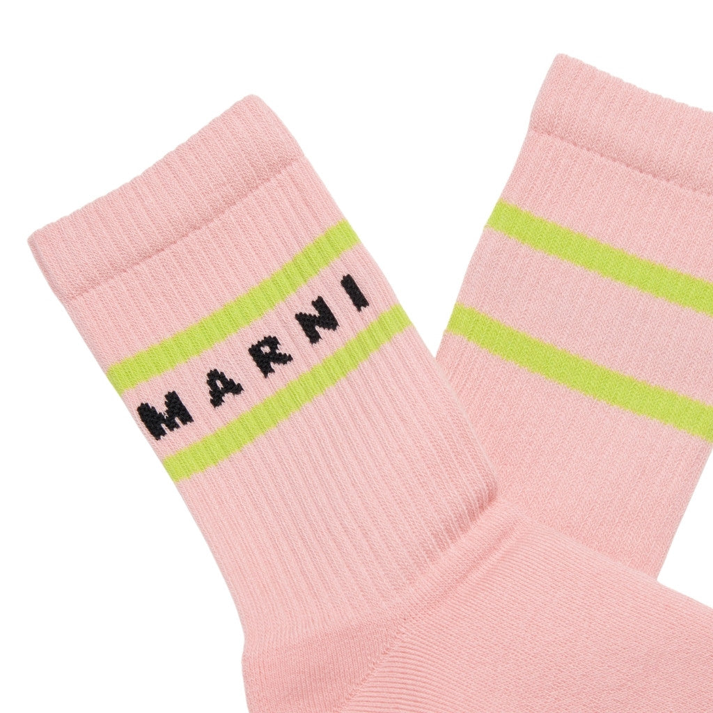 Marni Kids Logo Socks