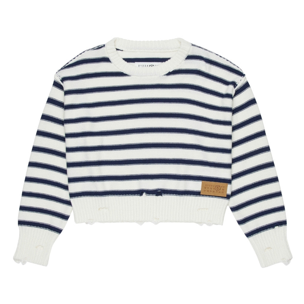 MM6 Kids Stripes Sweater
