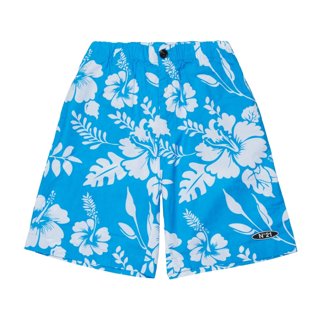 N°21 Kids Graphic Shorts
