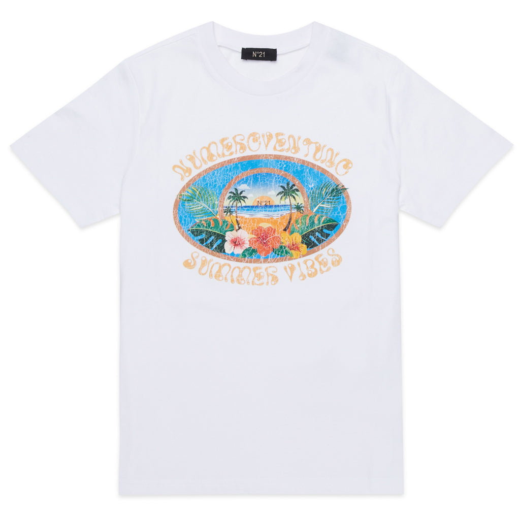 N°21 Kids Graphic T-Shirt
