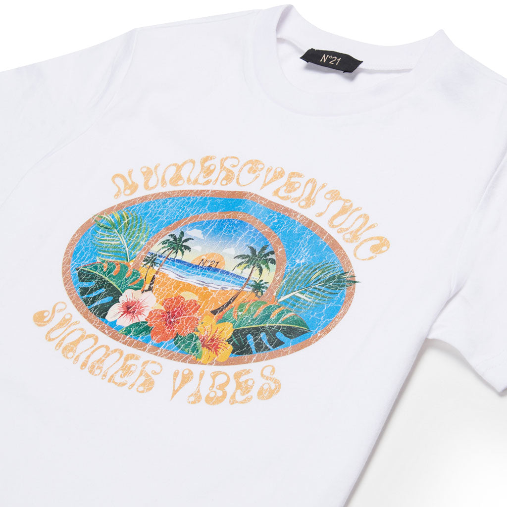 N°21 Kids Graphic T-Shirt