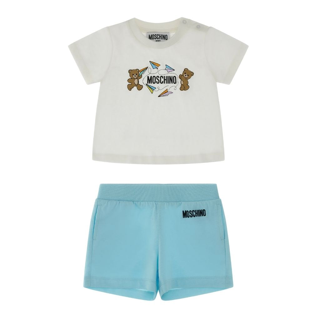 Moschino Kids T-Shirt And Shorts Set