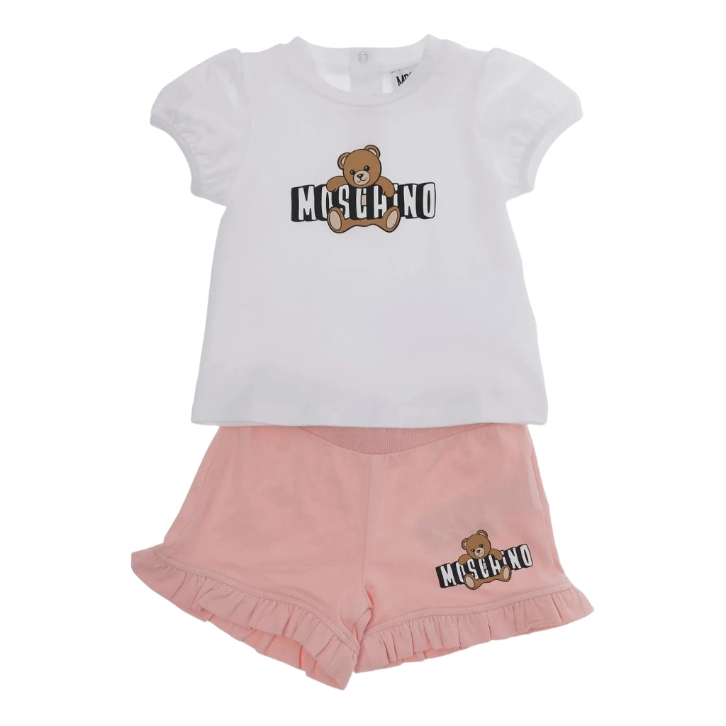 Moschino Kids T-Shirt And Shorts Set
