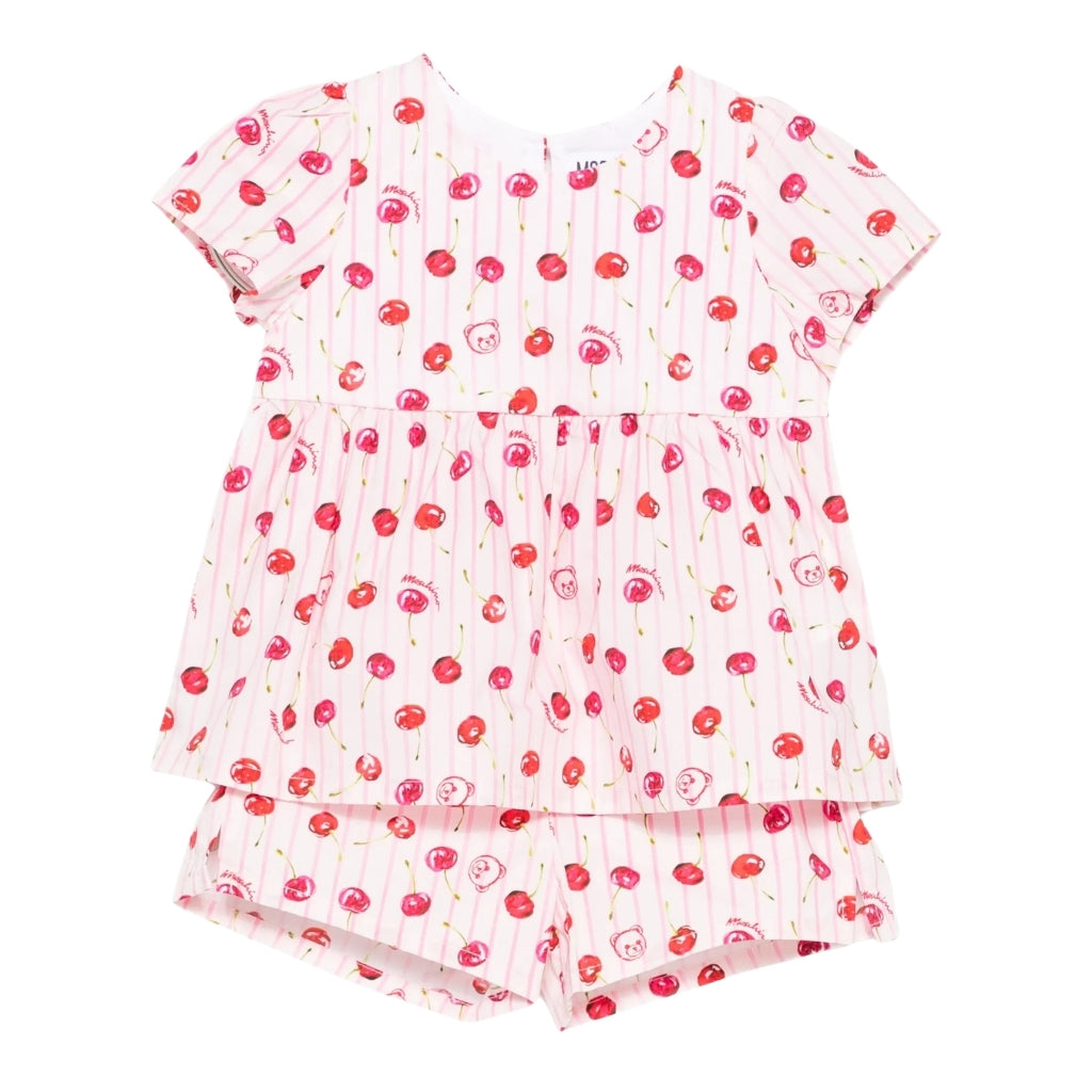 Moschino Kids Blouse And Shorts Set