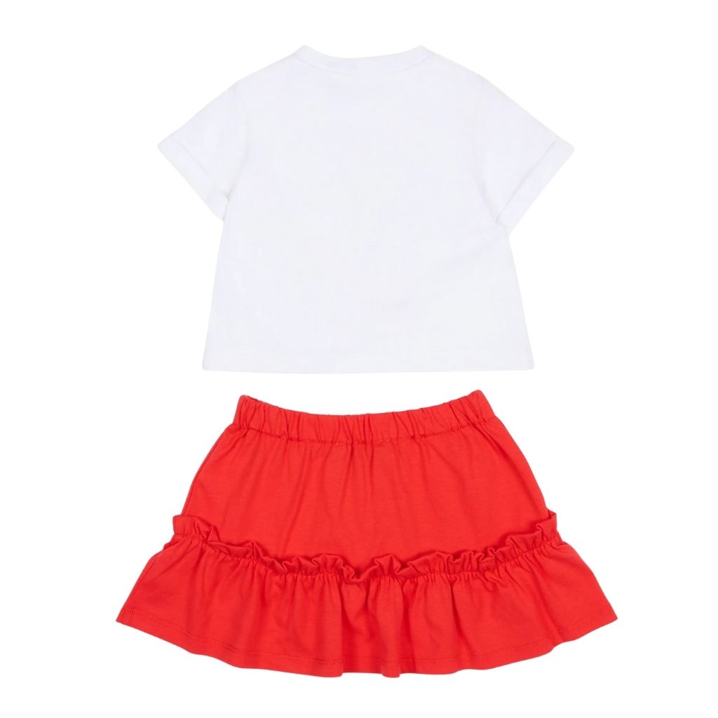 Moschino Kids T-Shirt And Skirt Set