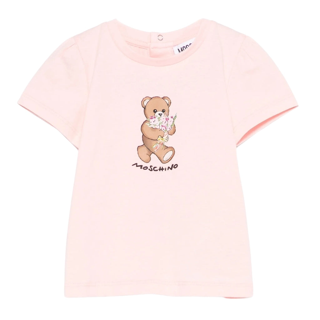 Moschino Kids Teddy Flowers T-Shirt