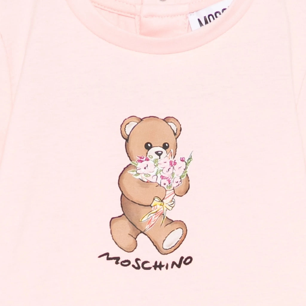Moschino Kids Teddy Flowers T-Shirt