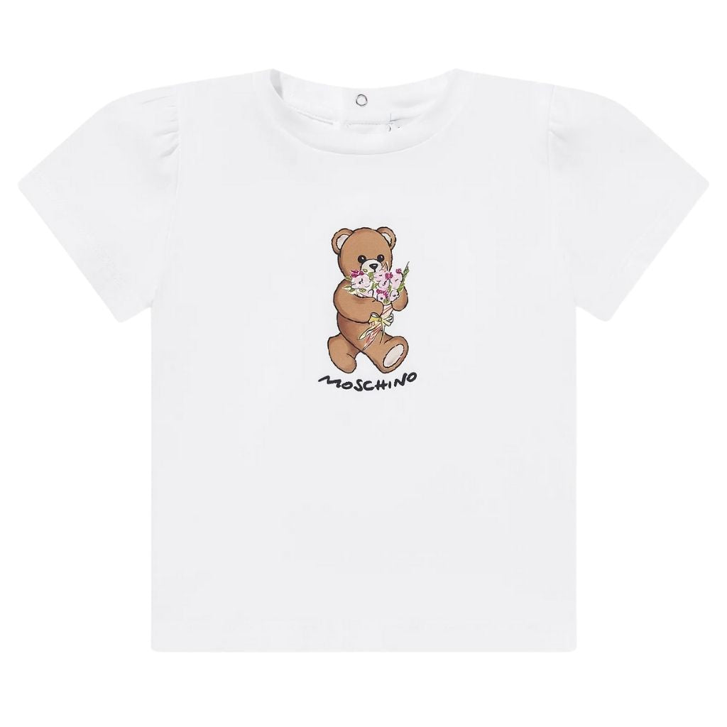 Moschino Kids Teddy Flowers T-Shirt
