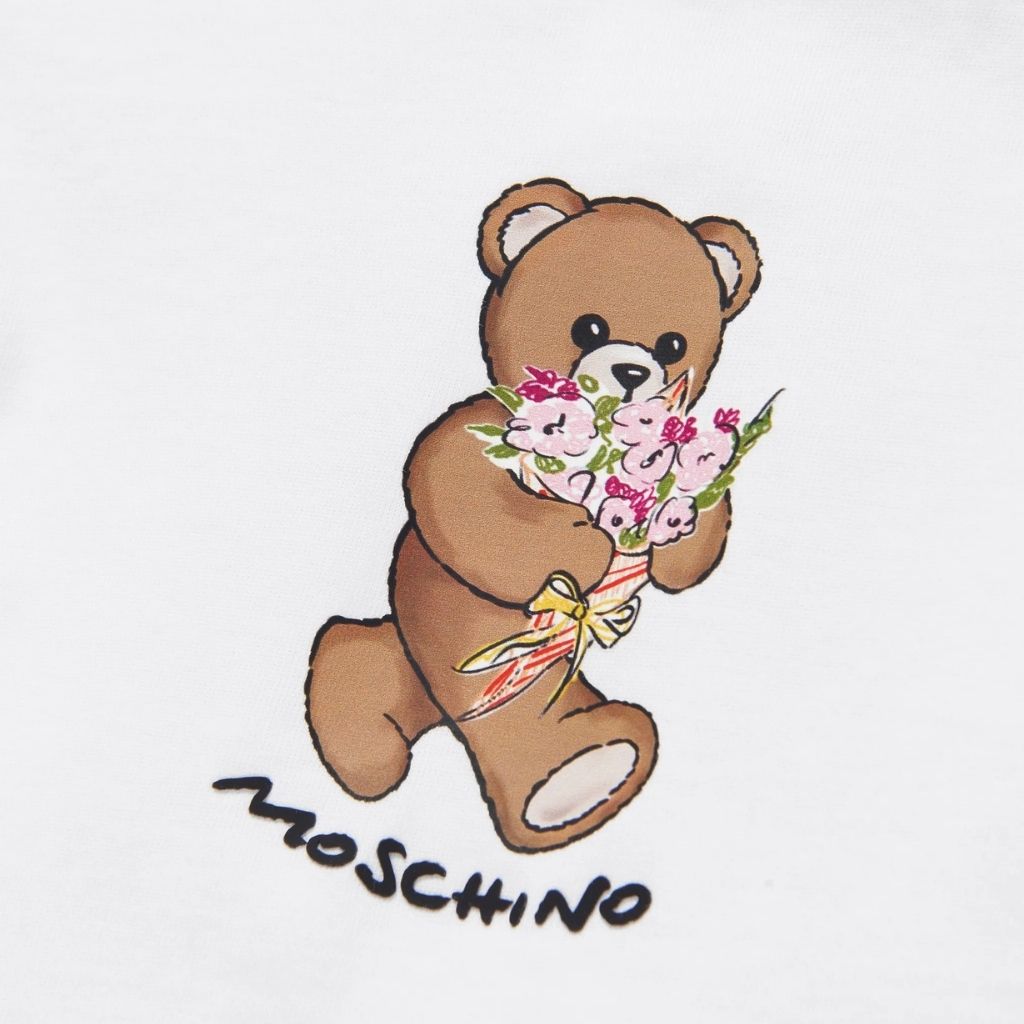 Moschino Kids Teddy Flowers T-Shirt