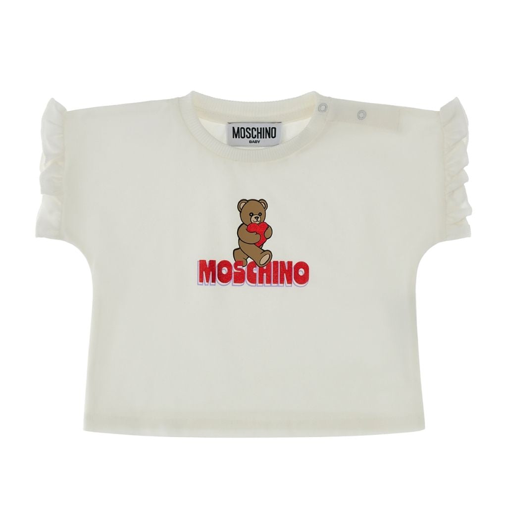 Moschino Kids Teddy Heart T-Shirt