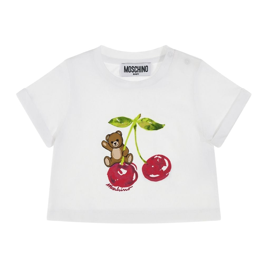 Moschino Kids Teddy Cherry T-Shirt