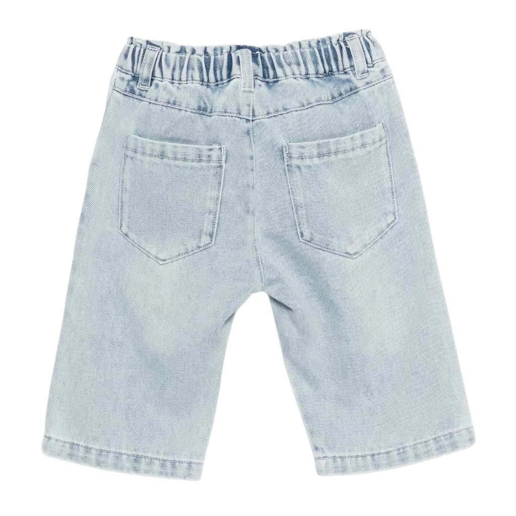 Moschino Kids Teddy Heart Denim Trousers