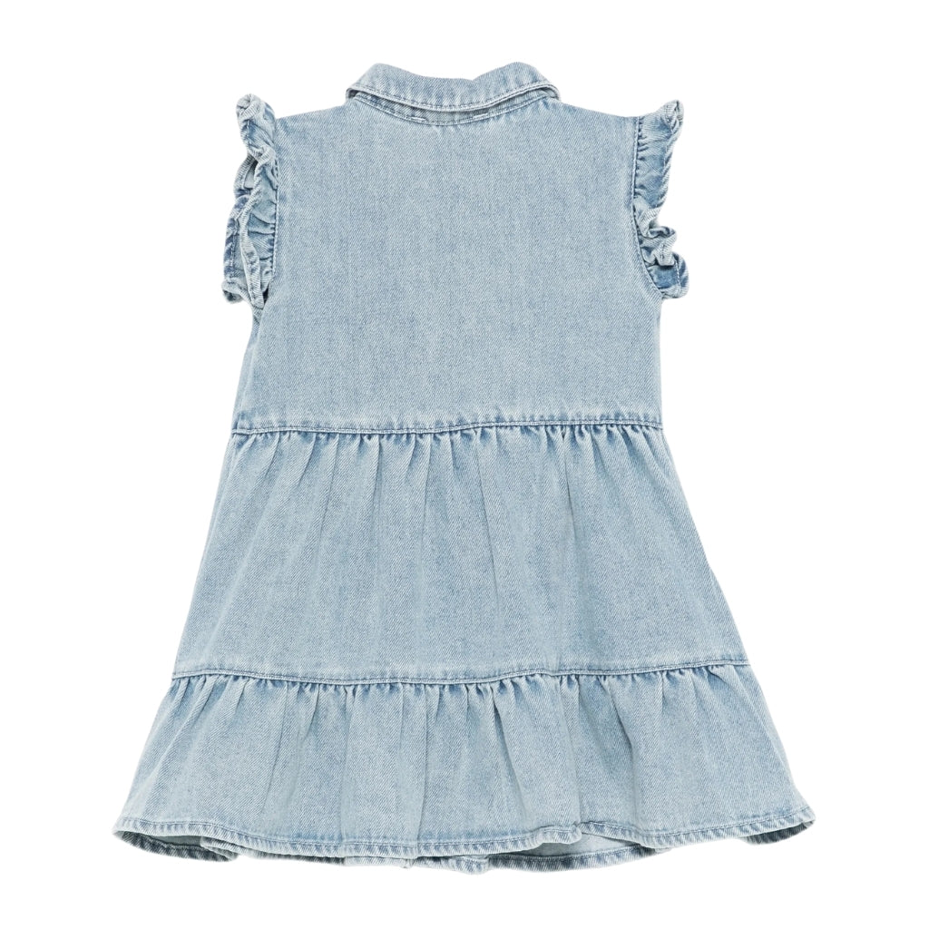 Moschino Kids Teddy Heart Denim Dress