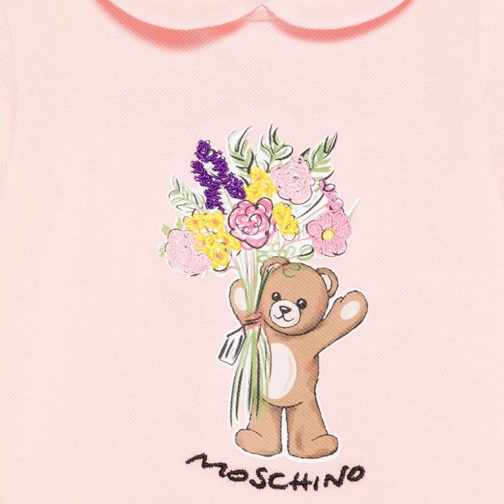 Moschino Kids Romper And Hat Gift Set